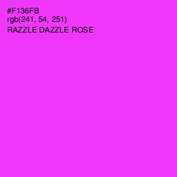 #F136FB - Razzle Dazzle Rose Color Image